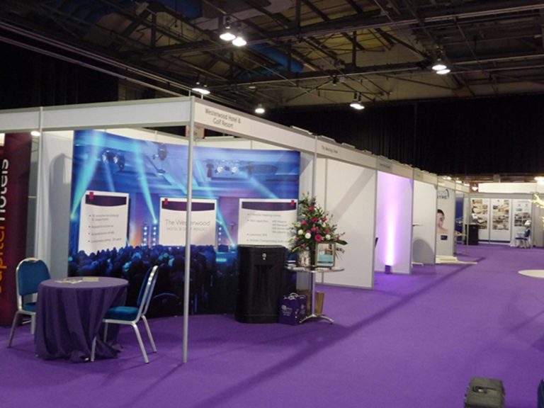 set up and shell scheme hire for event it exhibition