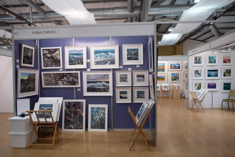 set up of shell scheme hire for borders art fair