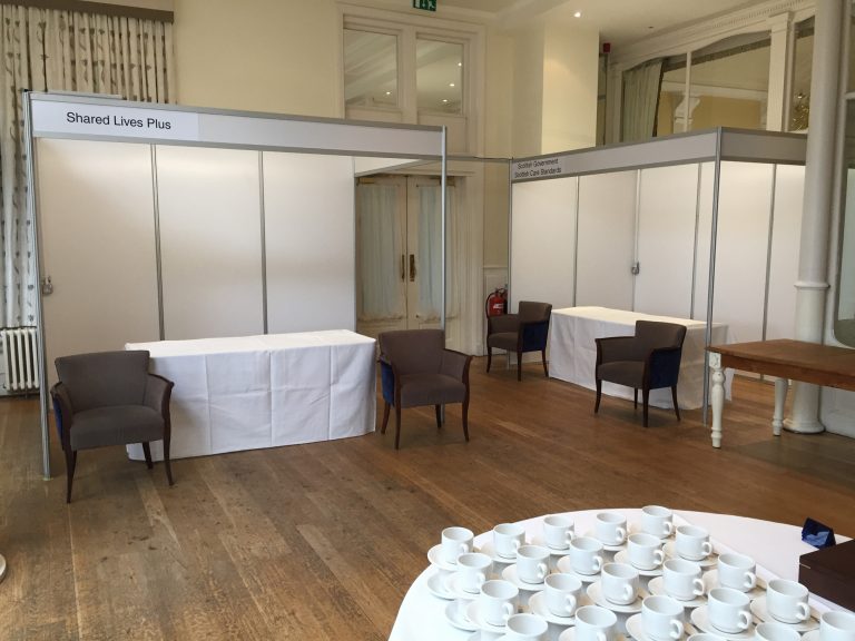 Event set up for NHS Hydro social services expo